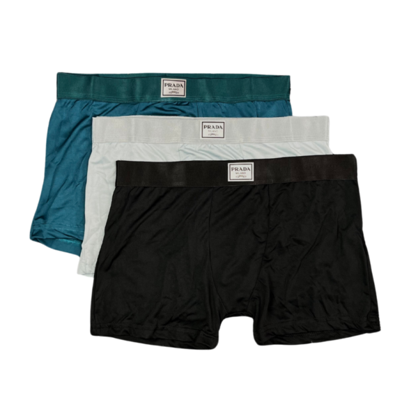 Kit 3 Cuecas Prada Milano Boxer Set 