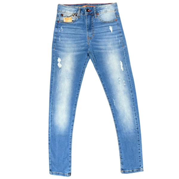 Calça Metal Carbono Slim Destroyed Jeans